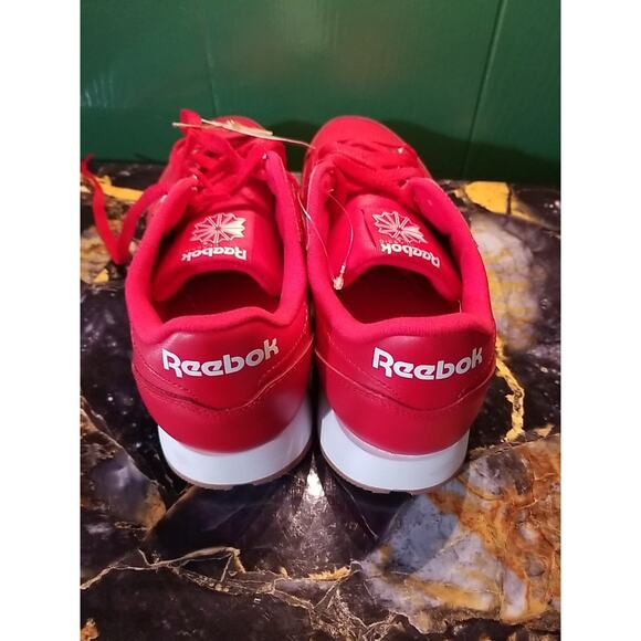 Reebok Classic Leather Red Sneakers Unisex , Size 11 - Picture 3 of 5